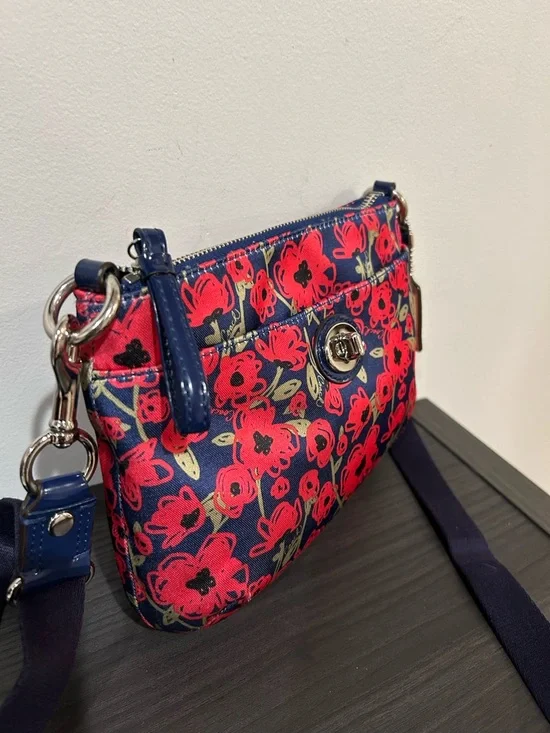 Coach Poppy "Poppy Dream" Floral Crossbody Bag EUC - Picture 11 of 13